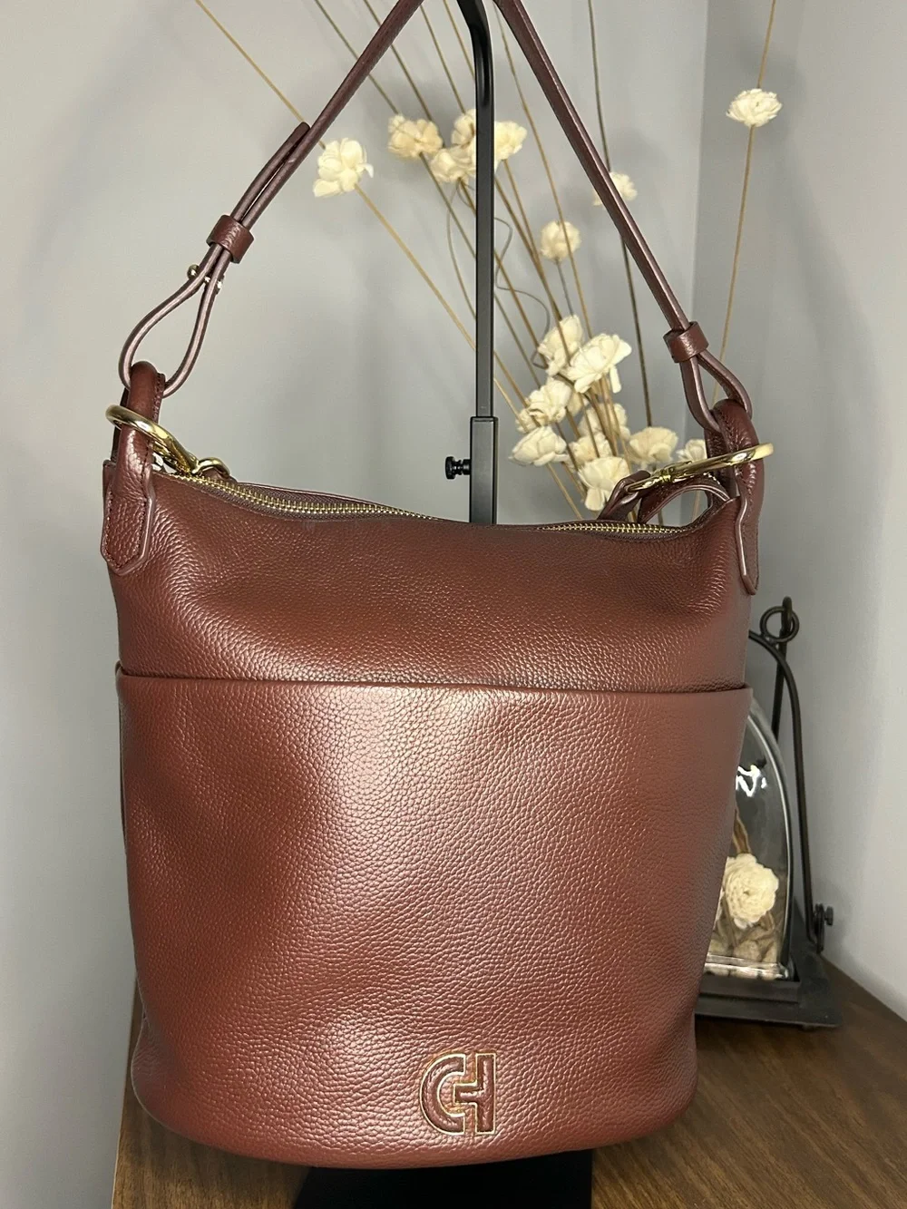 Cole Haan NWOT Essential Soft Leather Bucket Bag